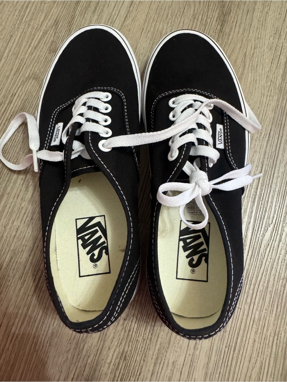 Brand new Vans authentic Black and White Women's Sneakers